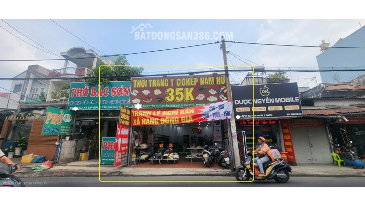 Cho thuê Nhà Mặt Tiền Tân Kỳ Tân Quý Q.Tân Phú 175m²,NGANG 7M, 25Triệu